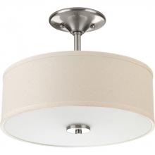 Progress P3712-09 - Inspire Collection Two-Light 13" Semi-Flush