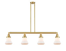 Innovations Lighting 214-SG-G191 - Bellmont - 4 Light - 51 inch - Satin Gold - Stem Hung - Adjustable Island Light