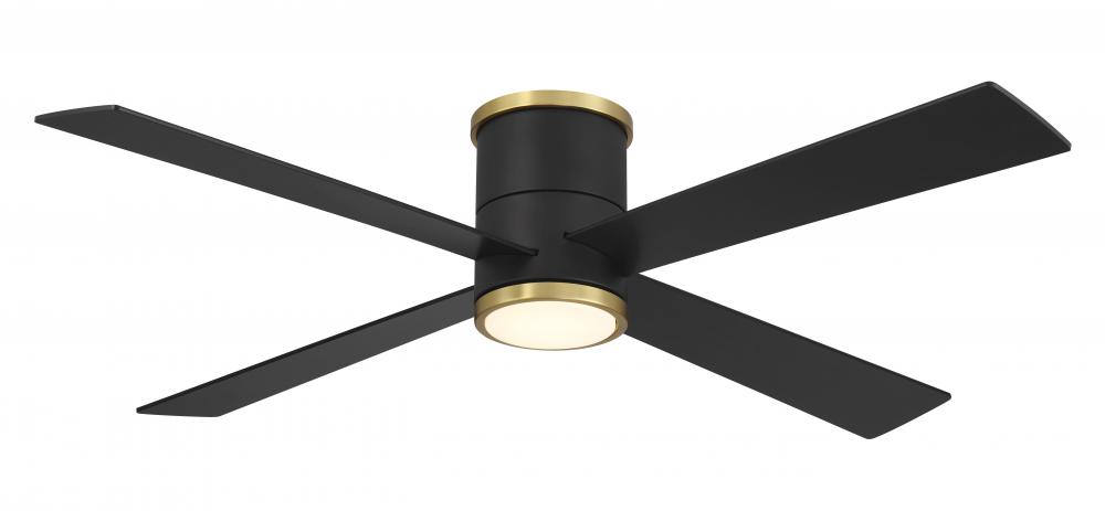 54" LED FLUSH MOUNT CEILING FAN