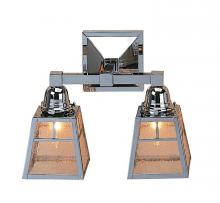 Arroyo Craftsman AS-2TAM-VP - a-line shade 2 light sconce with t-bar overlay