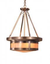 Arroyo Craftsman BCMH-20CR-BK - 20" berkeley open top pendant
