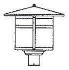 Arroyo Craftsman BP-17F-RB - 17" berkeley post mount