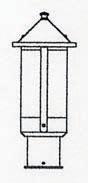 Arroyo Craftsman BP-6LTN-S - 6" berkeley long body post mount