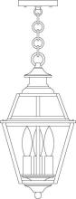 Arroyo Craftsman INH-8GRCS-RB - 8" inverness pendant with glass roof