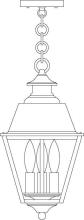 Arroyo Craftsman INH-8MRCS-RB - 8" inverness pendant with metal roof