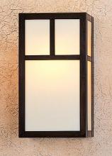 Arroyo Craftsman MS-12ACS-S - 12" Mission Sconce With Classic Arch Overlay