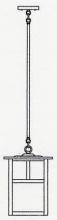 Arroyo Craftsman MSH-10TCS-S - 10" mission stem hung pendant with t-bar overlay