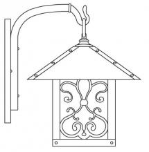 Arroyo Craftsman TRB-12ASF-RC - 12" timber ridge wall bracket with ashbury  filigree