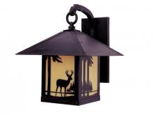 Arroyo Craftsman TRB-12DRF-S - 12" timber ridge wall bracket with deer filigree
