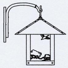 Arroyo Craftsman TRB-16GSCR-VP - 16" Timber Ridge Wall Bracket With Goose Filigree