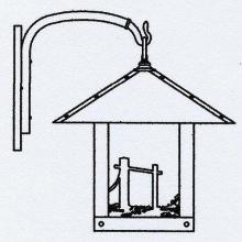 Arroyo Craftsman TRB-16HSWO-VP - 16" Timber Ridge Wall Bracket With Horse Filigree