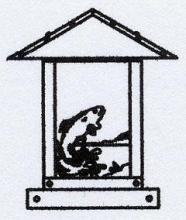 Arroyo Craftsman TRC-9TRWO-S - 9" timber ridge column mount with trout filigree