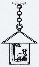 Arroyo Craftsman TRH-12DRTN-RB - 12" timber ridge pendant with deer filigree