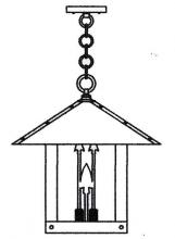 Arroyo Craftsman TRH-16AROF-VP - 16" timber ridge pendant with arrow filigree