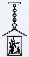Arroyo Craftsman TRH-9MNAM-P - 9" timber ridge pendant with mountain filigree