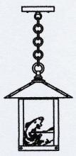 Arroyo Craftsman TRH-9TRCR-S - 9" timber ridge pendant with trout filigree