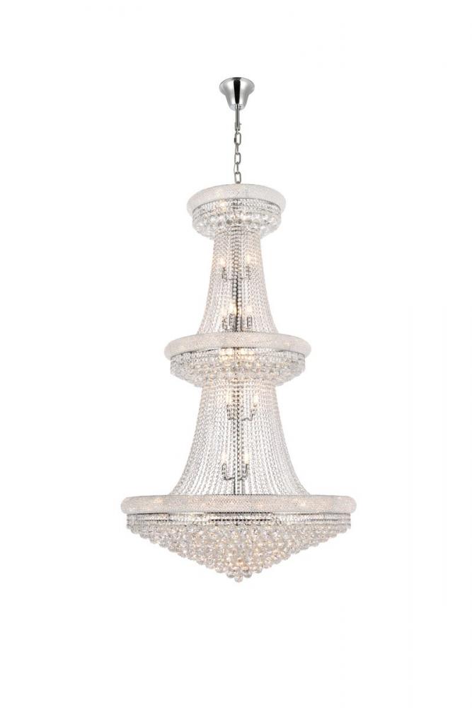 Primo 38 light Gold Chandelier Clear Royal Cut Crystal