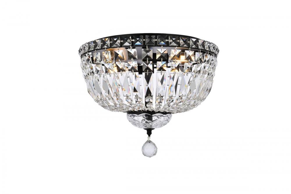 Tranquil 14 Inch Black Flush Mount