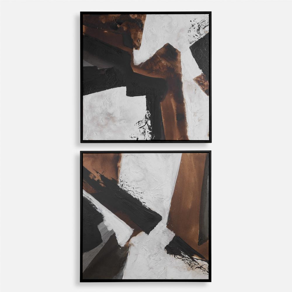 Uttermost Tactile Inspiration Framed Abstract Art Set/2